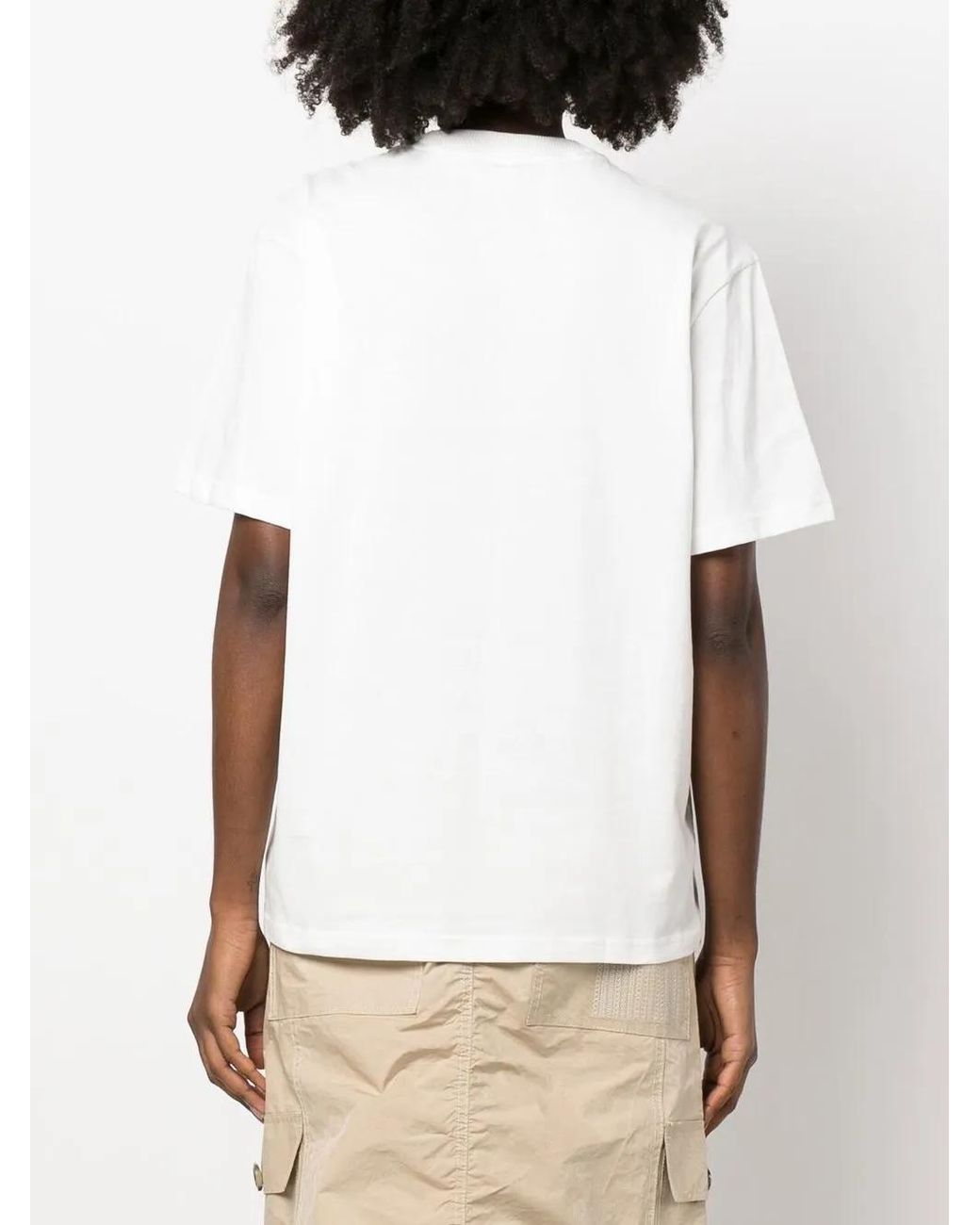 Sunnei White Slogan-Print Cotton T-Shirt