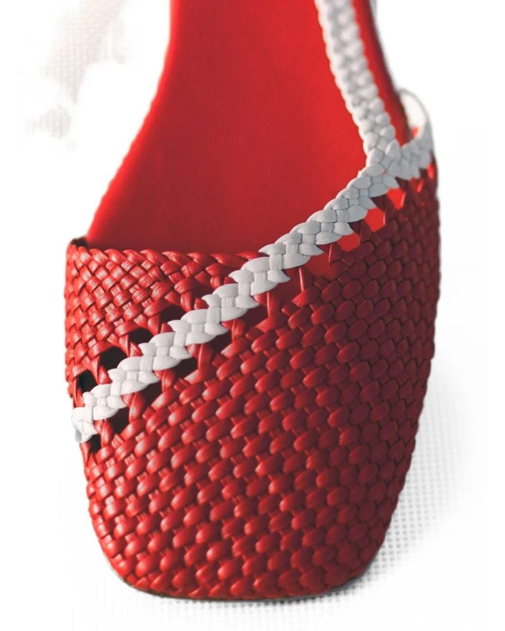 Hereu Red Rondaia Flat Pumps