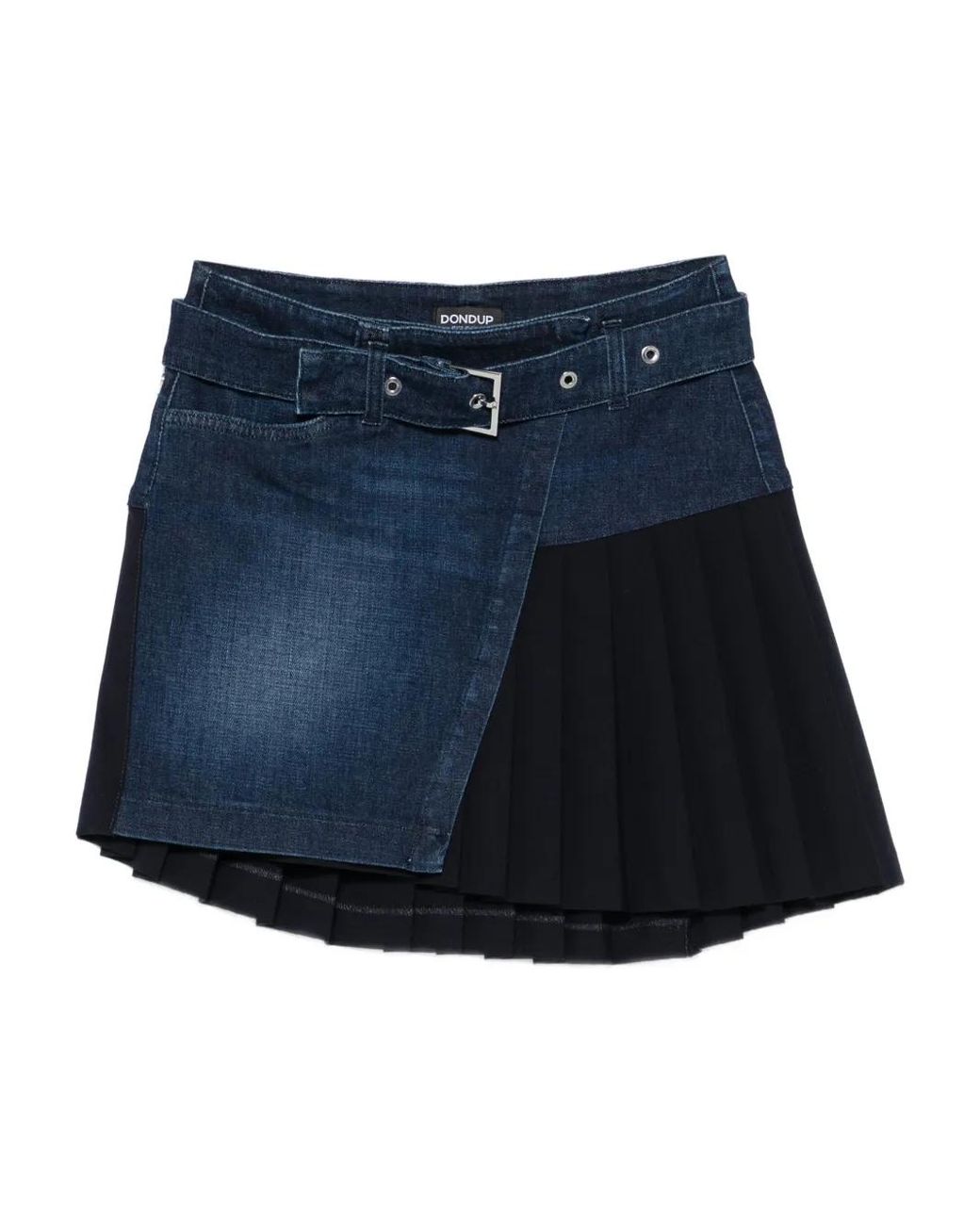 Dondup Blue Belted Skirt