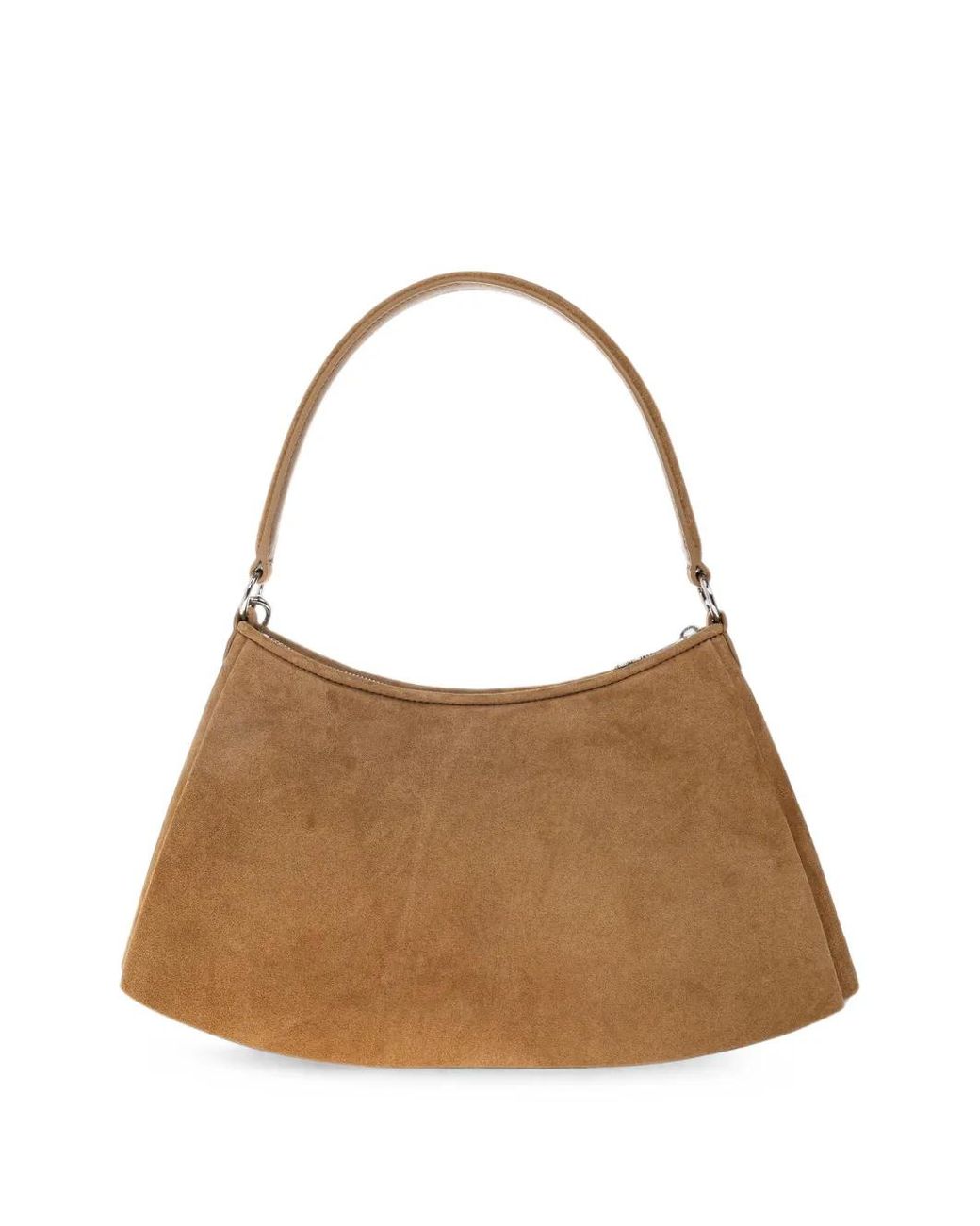 Lacoste Brown Medium Lenglen Pleated Shoulder Bag