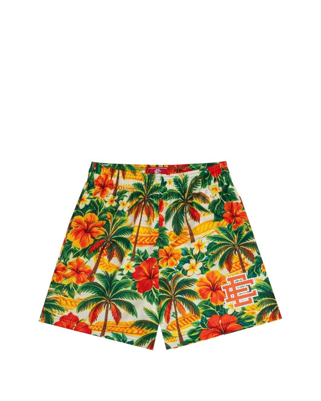 Eric Emanuel White Hawaiian-Print Ee Shorts for men