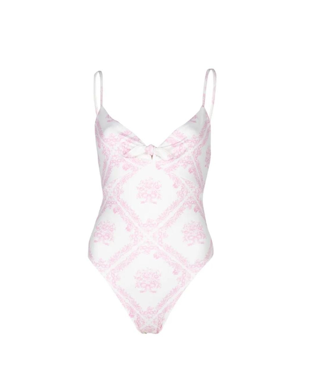 LoveShackFancy White Zyra Swimsuit