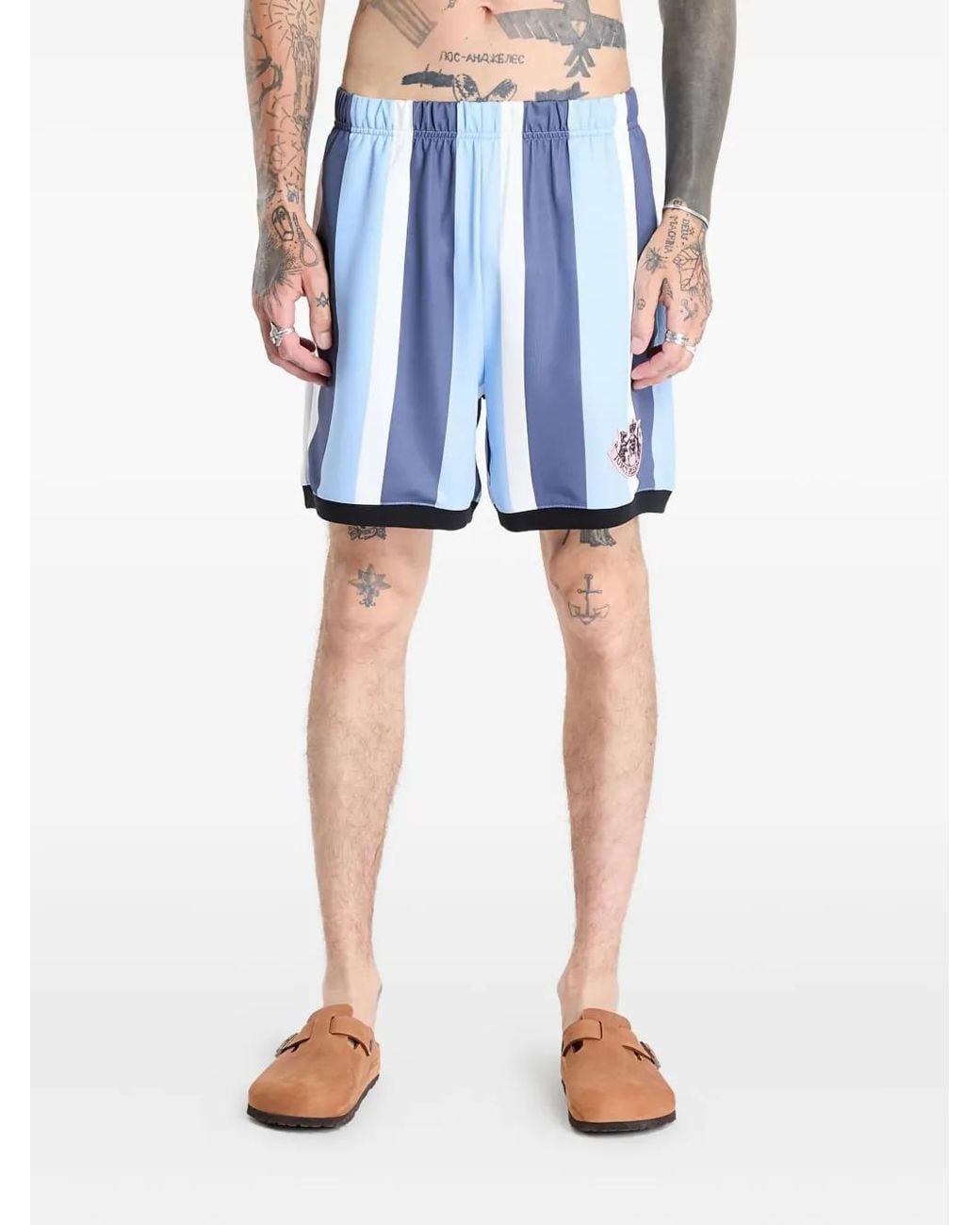 Short À Rayures Pleasures pour homme en coloris Blue