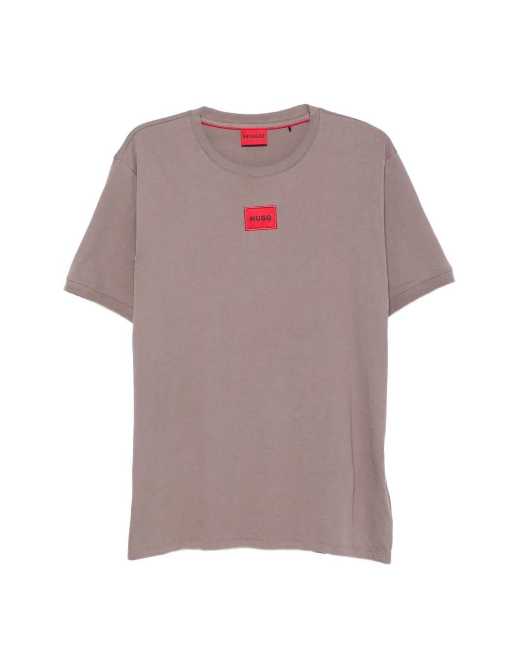 HUGO Pink T-Shirt À Patch Logo for men