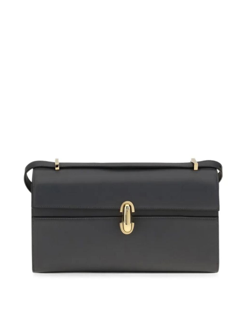 SAVETTE Black Symmetry 26 Leather Shoulder Bag