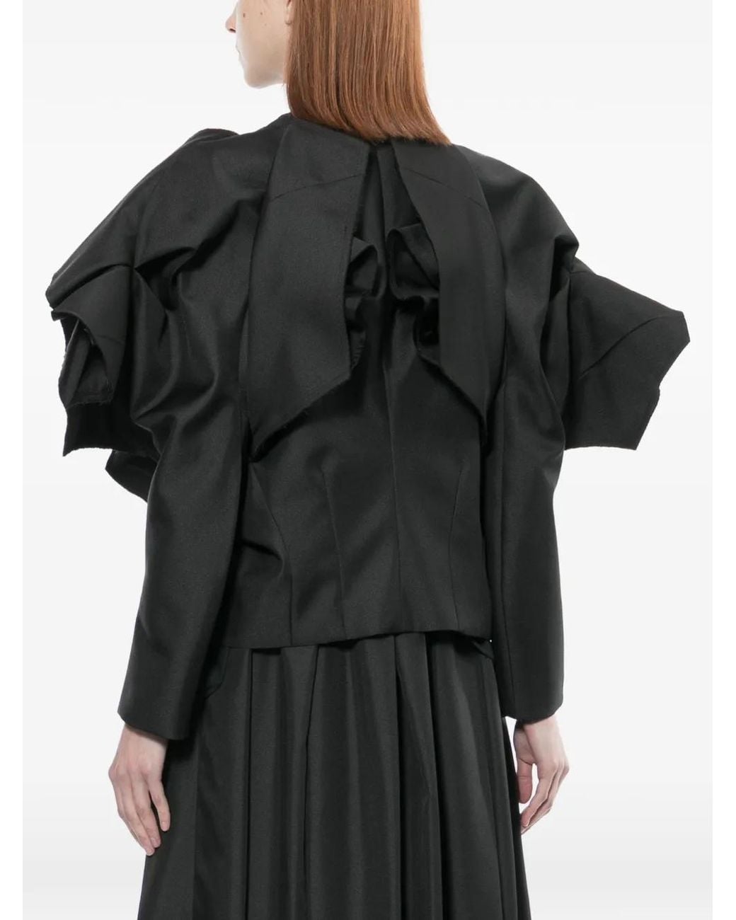 Comme des Garçons Black Ruffled Jacket