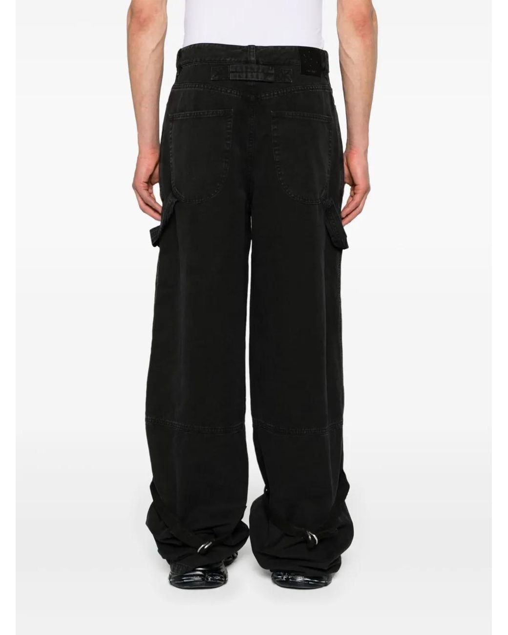 Pantalones Con Detalle De Tiras Off-White c/o Virgil Abloh de hombre de color Black
