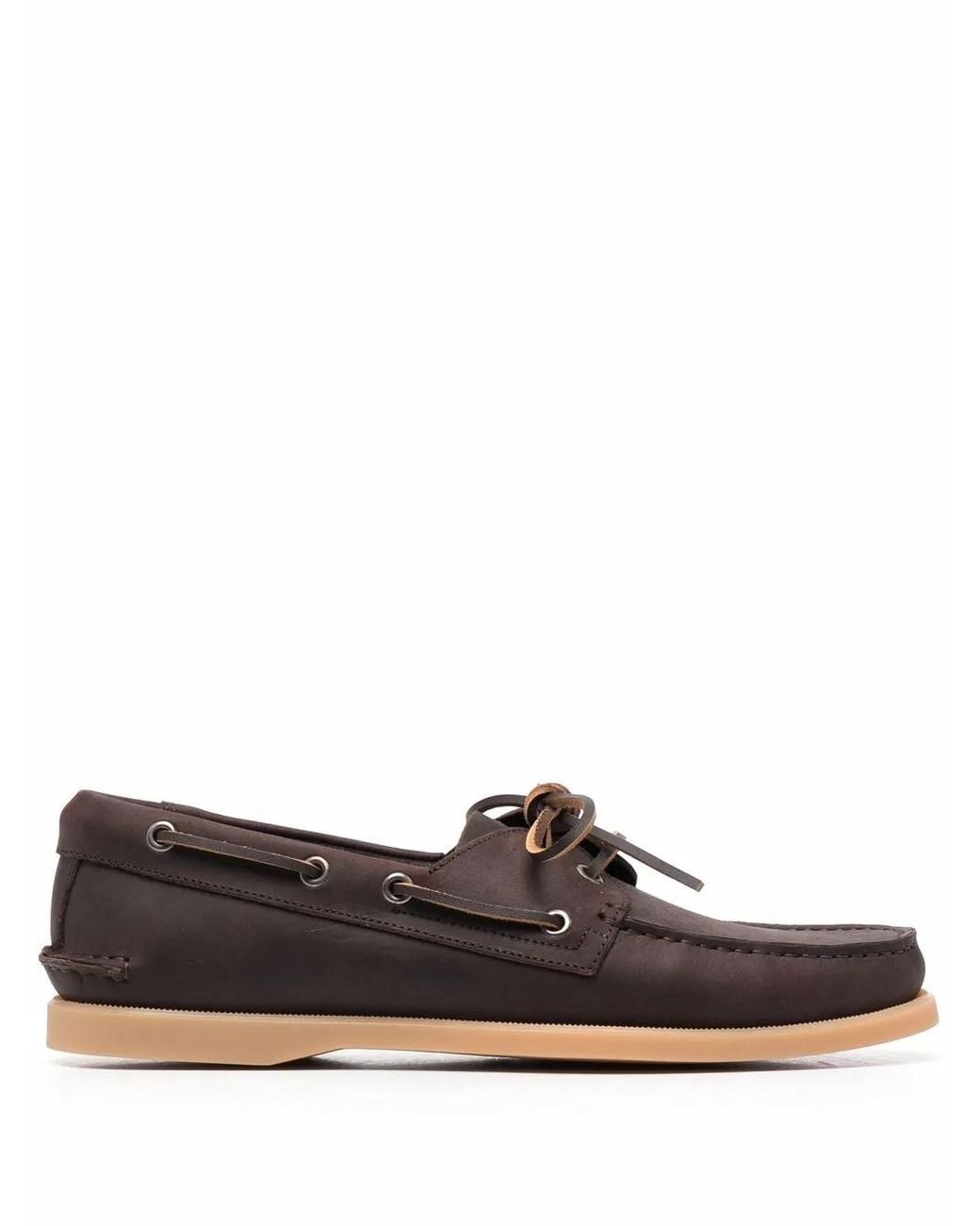 Scarosso Brown Jude Boat Shoes for men