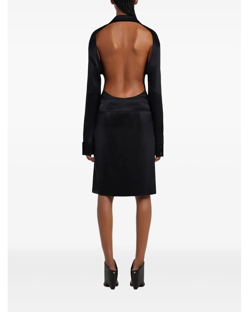 Courreges Midi-Rok in het Black