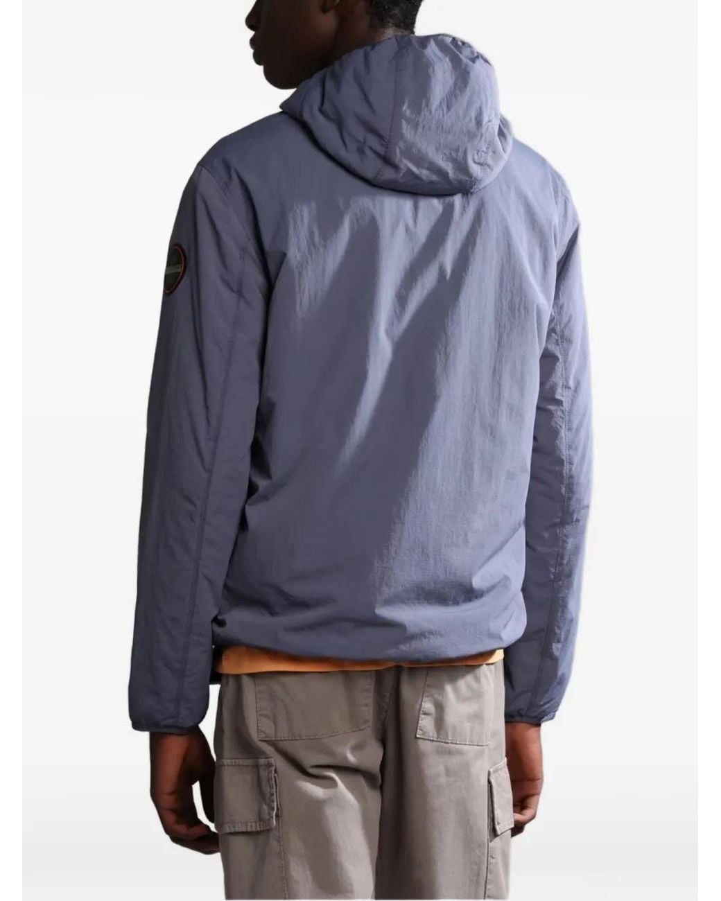 Napapijri Blue Veste Zippée À Capuche for men