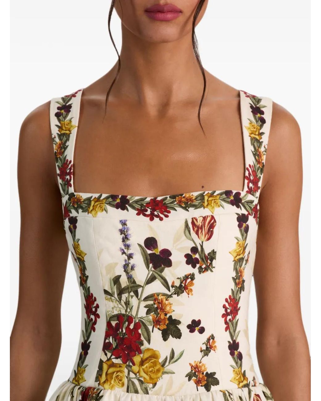 Alice + Olivia Metallic Vera Midi Dress