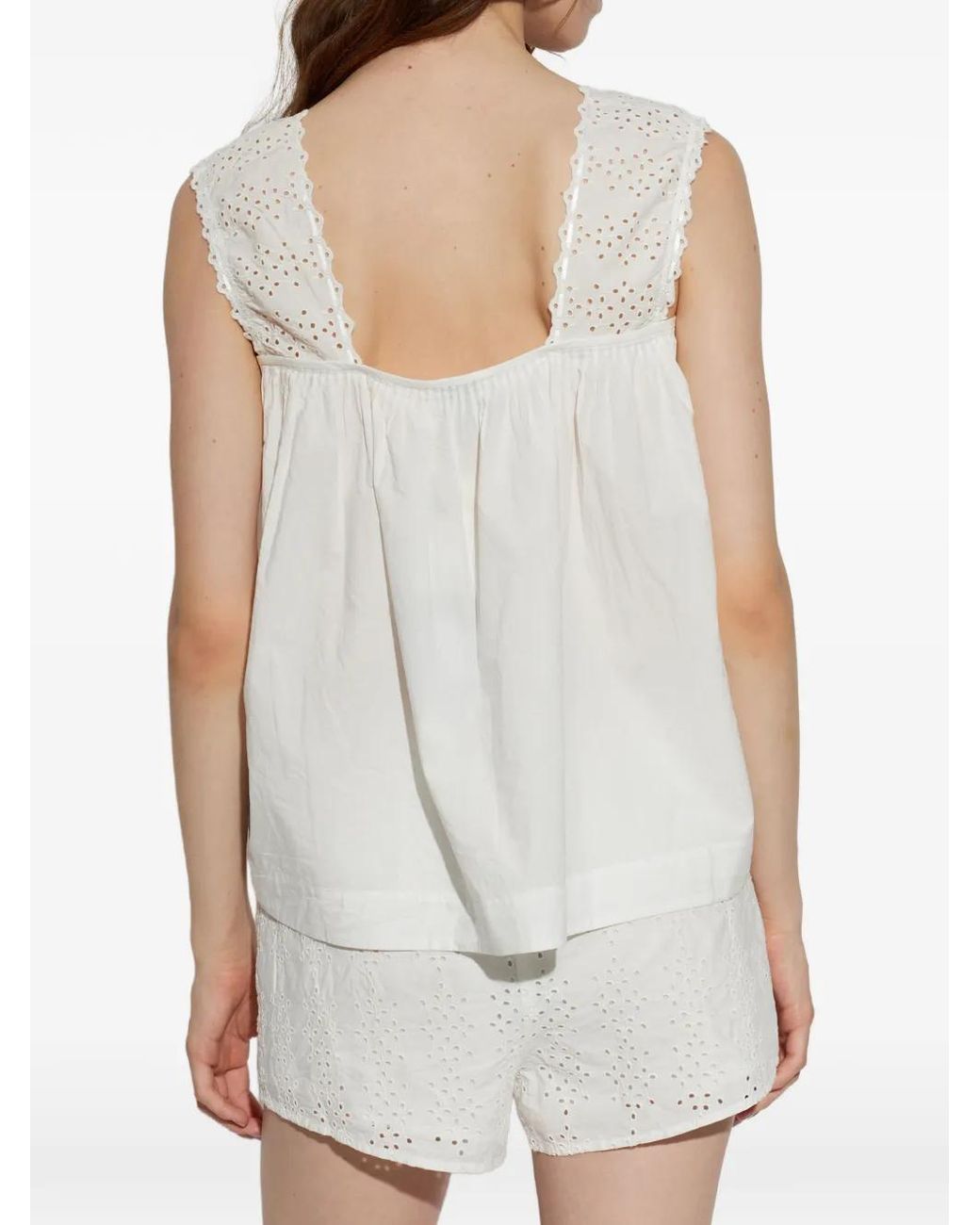 Posse White Blouse Harriet À Broderie Anglaise