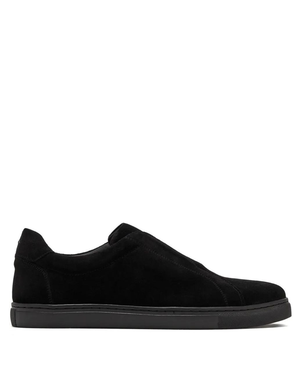 Forsa Black Charlie Suede Sneakers for men