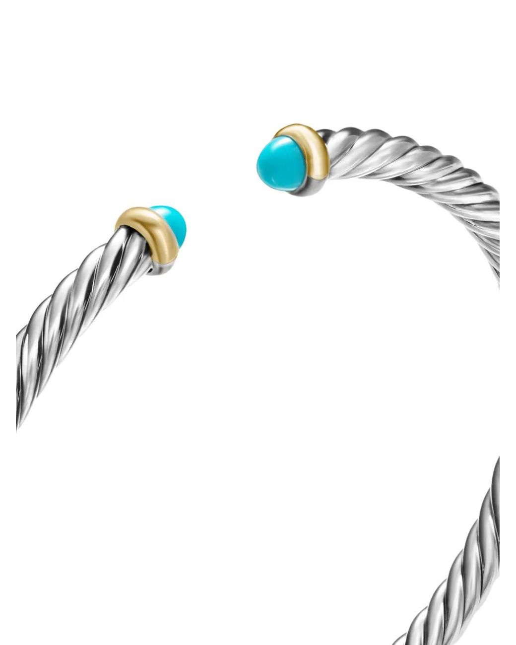 Bracciale Rigido Cable Flex di David Yurman in White