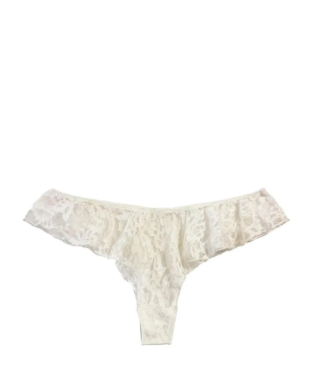 Fleur du Mal Natural Venus Flutter Lace Panty