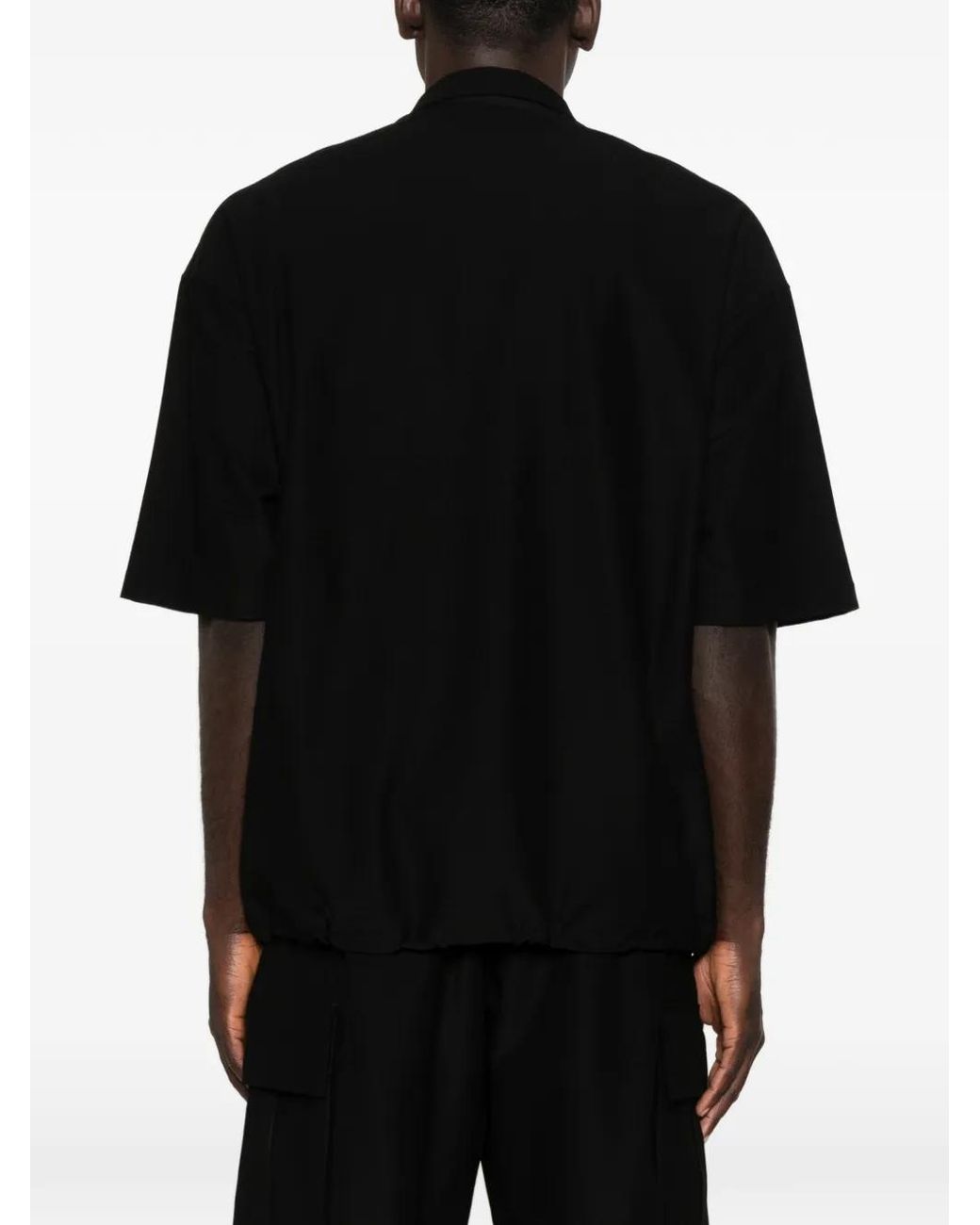 Comme des Garçons Black Elasticated-Hem Polo Shirt for men
