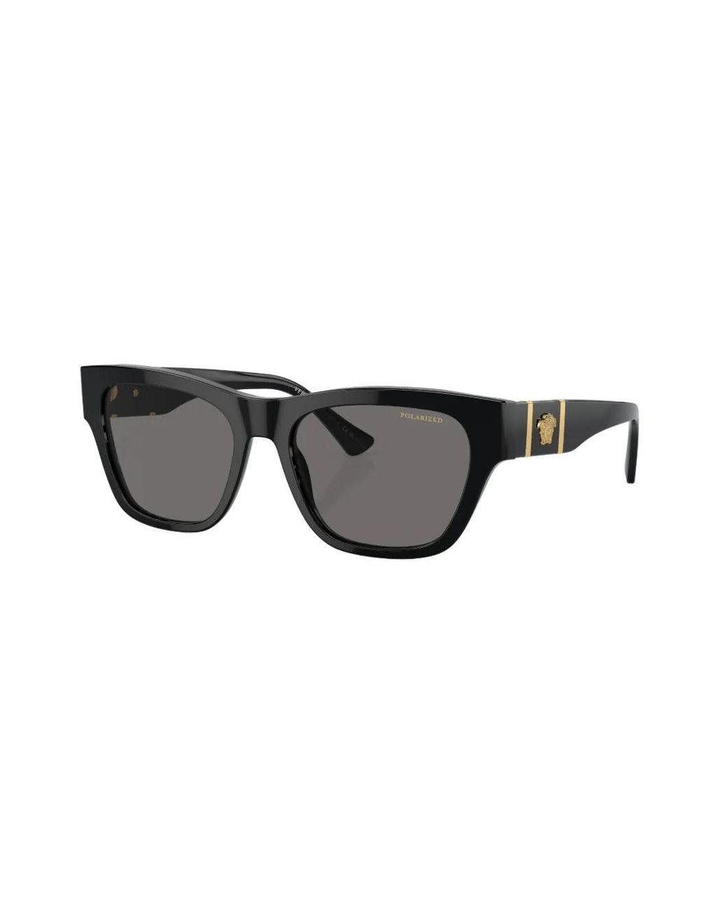 Versace Black Rectangle-Frame Sunglasses for men