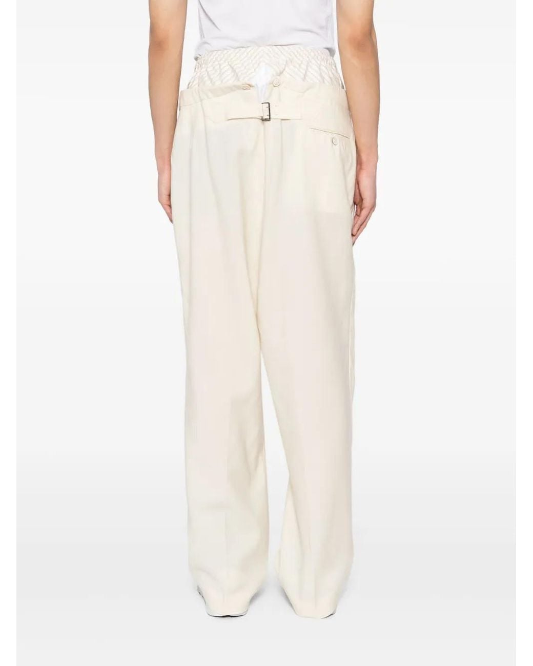Maison Margiela White Anonymity Of The Lining Trousers for men