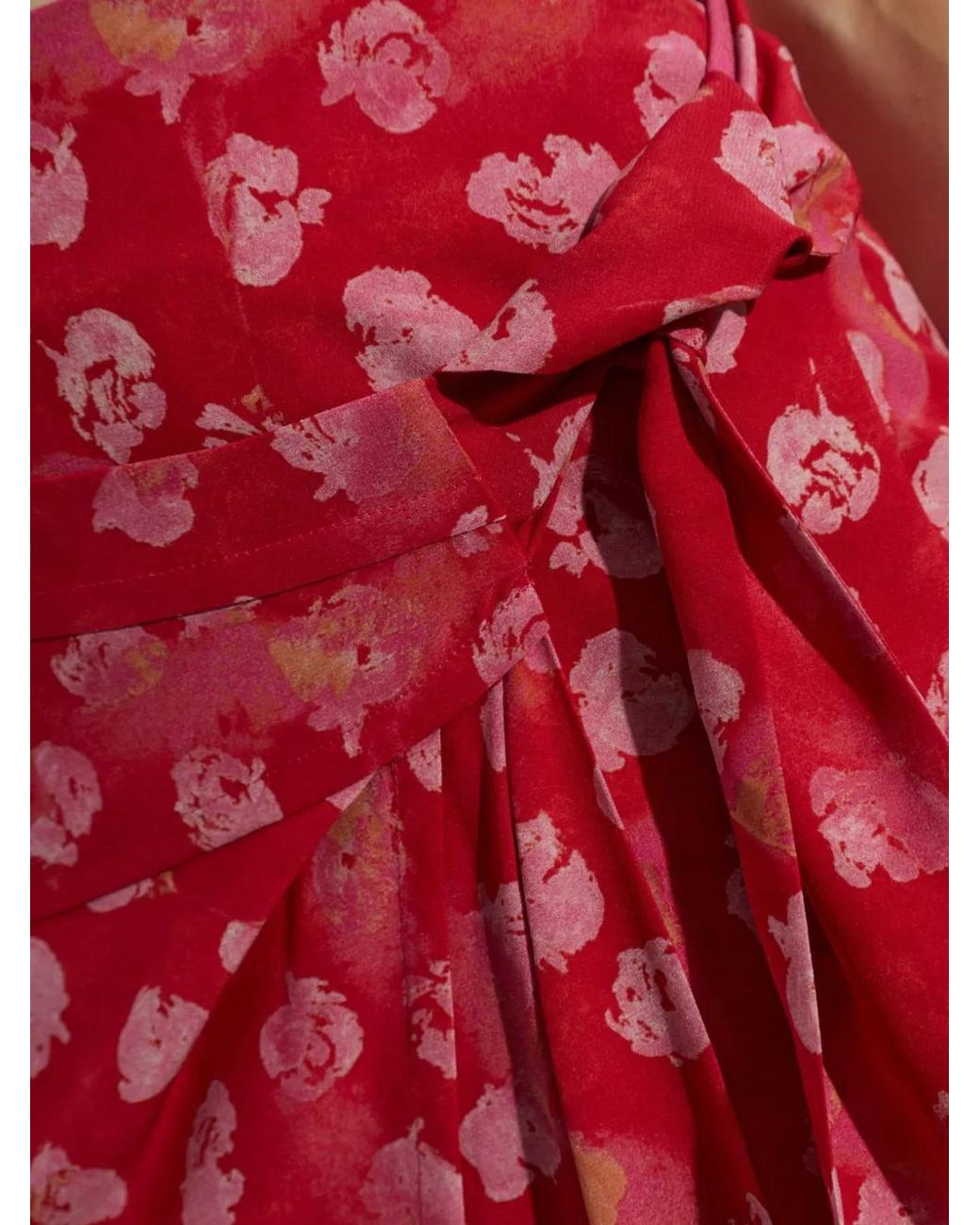 Isabel Marant Red Faniry Silk Skirt