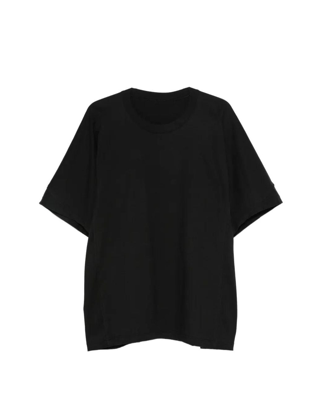 Issey Miyake Black Layered-Sleeve T-Shirt for men