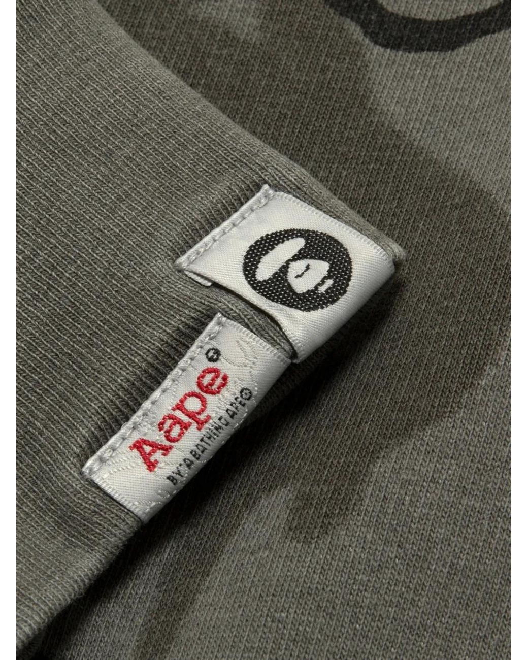 Aape By A Bathing Ape Green Graffiti-Print Sweater for men