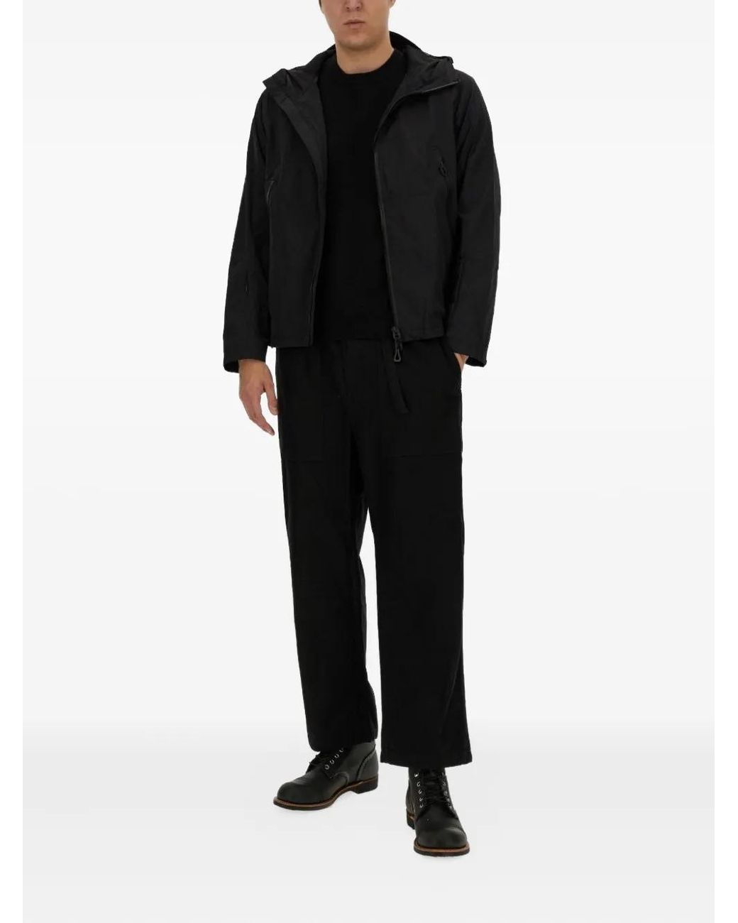 JG1 Black Zip-Fastening Jacket for men