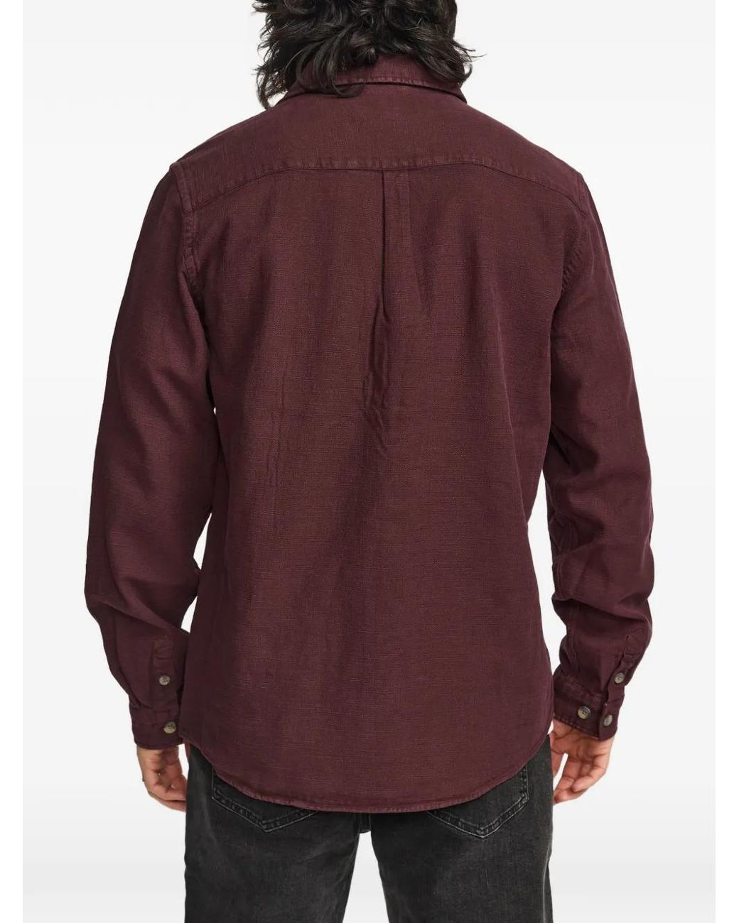 Revolution Red Button-Up Shirt Jacket for men