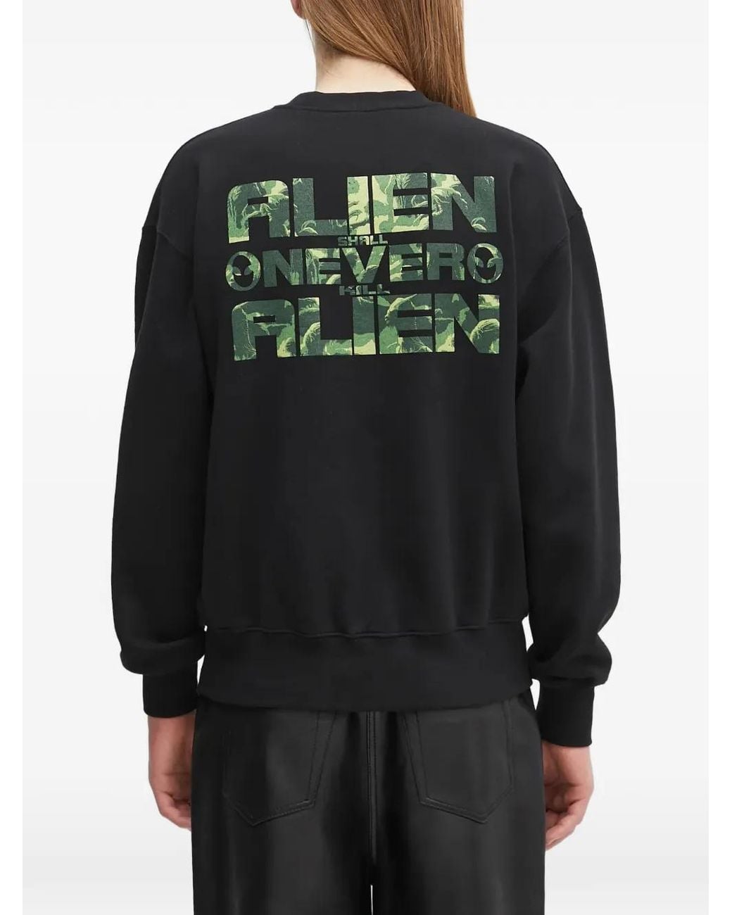 Aries Black Graphic-Print Sweatshirt