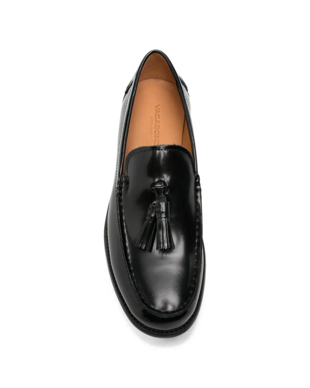 Vagabond Black Steven Leather Loafers for men