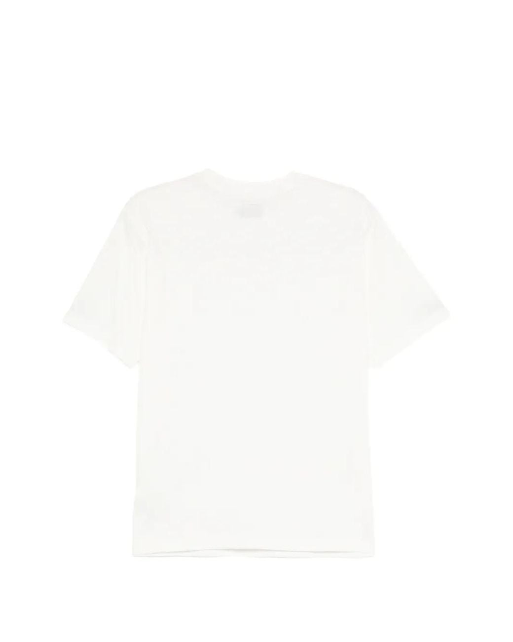Evisu White Logo-Patch T-Shirt for men