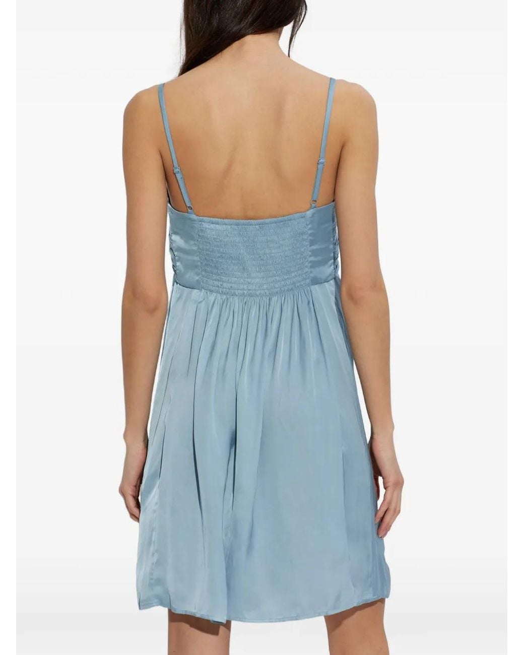 Zadig & Voltaire Blue Dress Rippies Satin