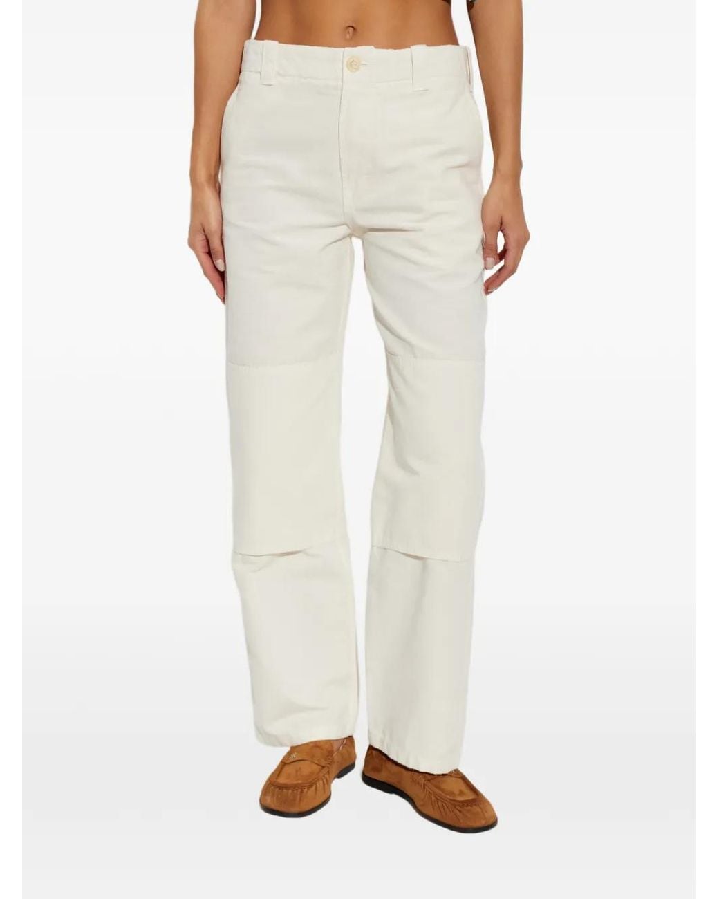 KENZO White Stitched-Panel Jeans