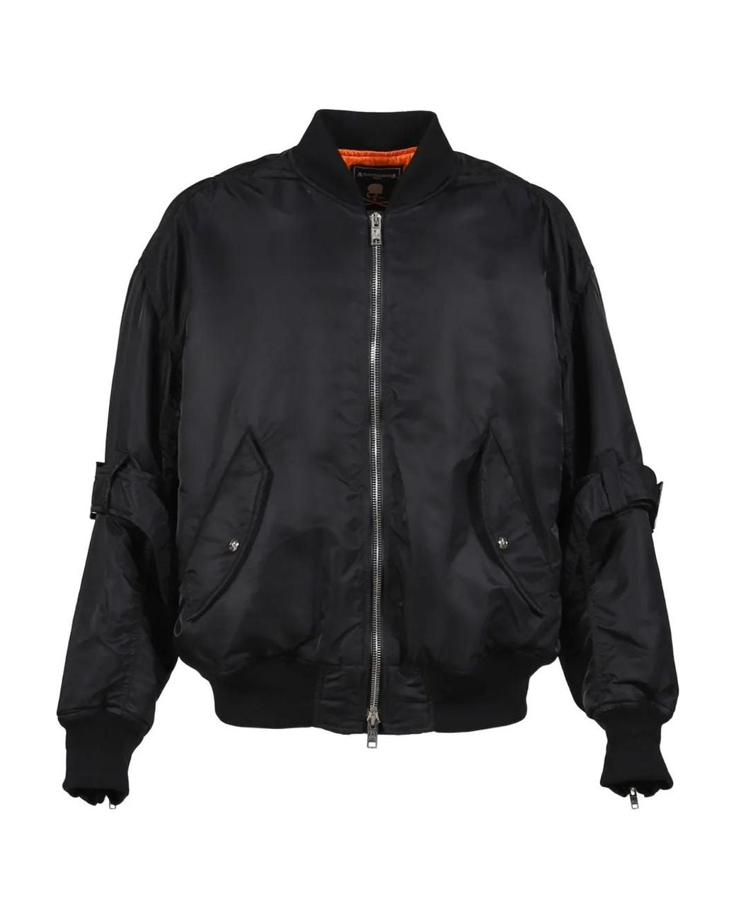 MASTERMIND WORLD Black Skull Zip Jacket for men