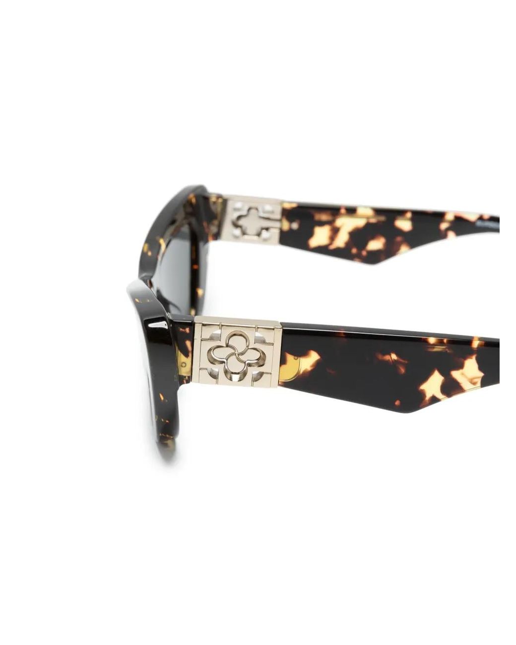 Burberry Gray Tortoiseshell Cat-Eye Sunglasses