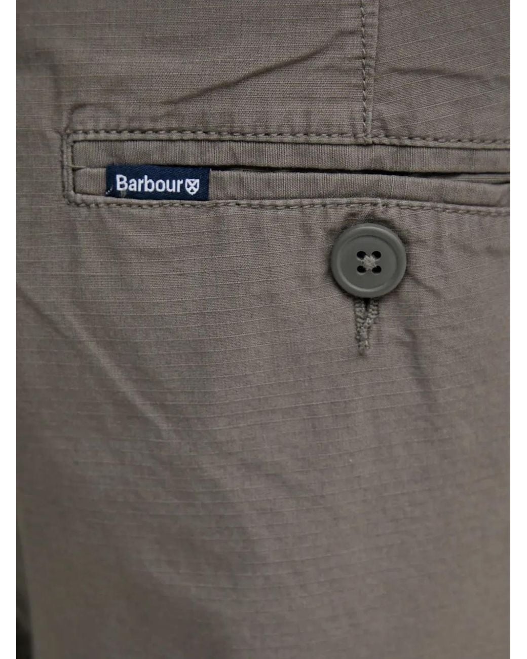 Barbour Gray Cargo-Pocket Trousers for men