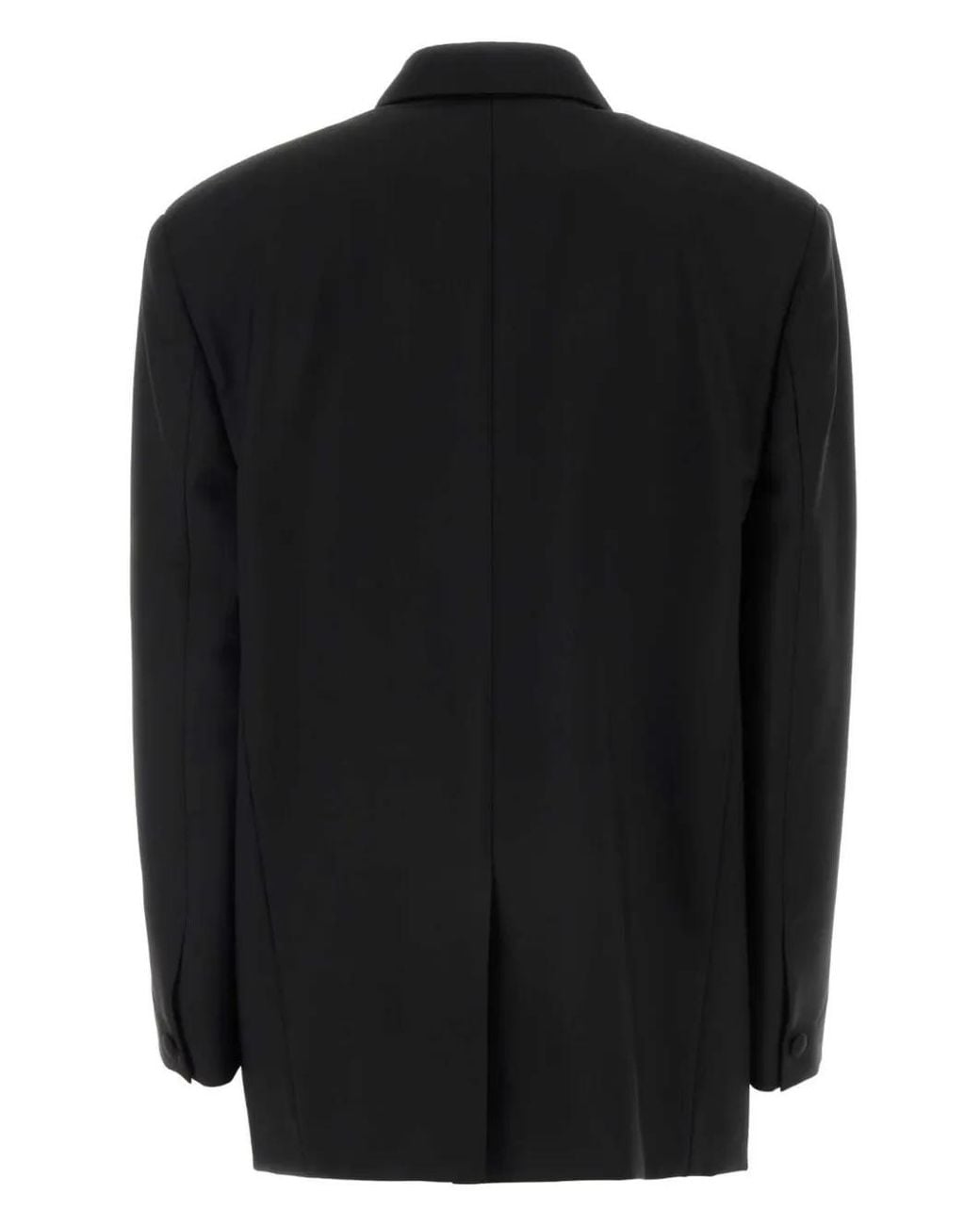 Givenchy Black Wool Blend Oversize Blazer