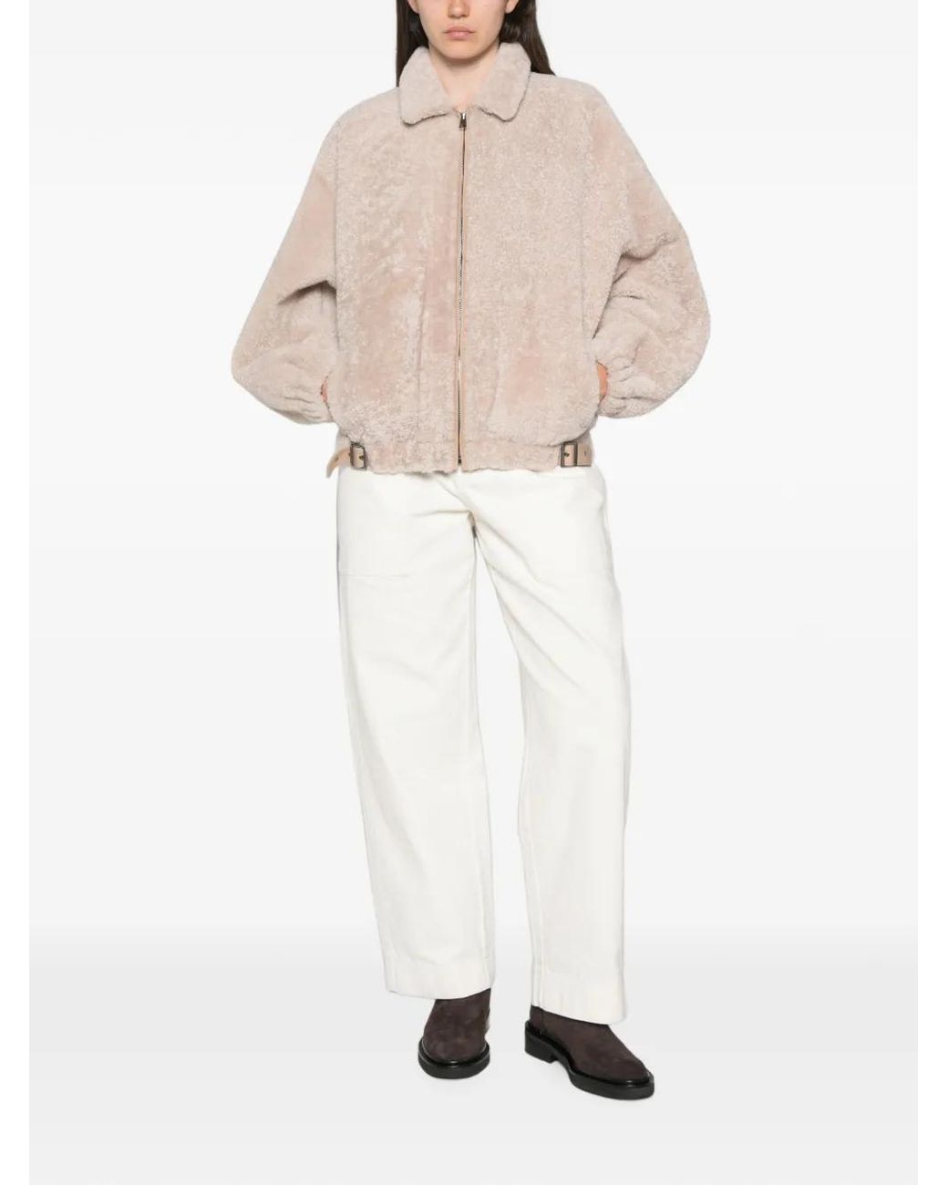 Simonetta Ravizza Natural Buckle-Detail Jacket