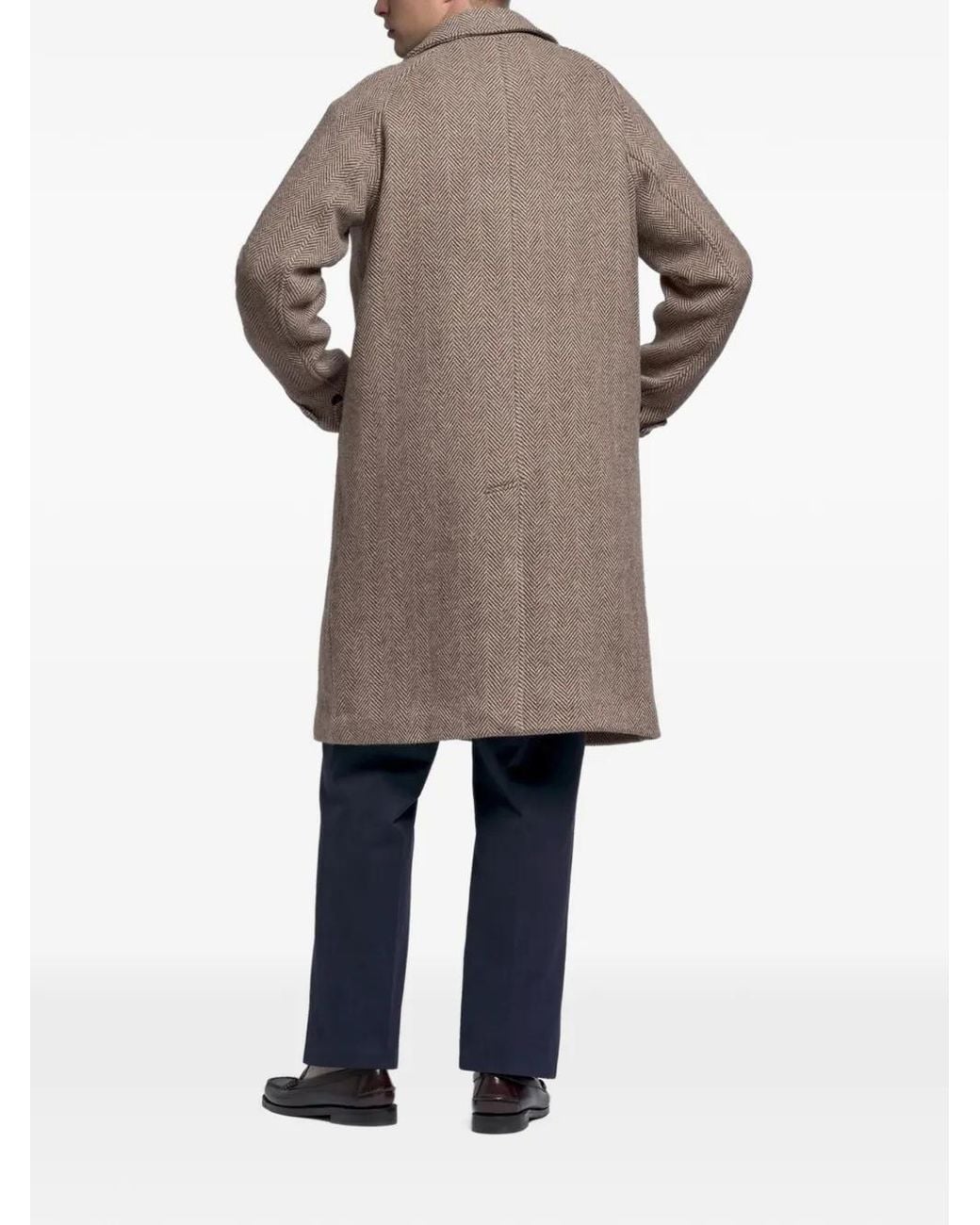 Sebago Natural Bingham Herringbone-Weave Coat