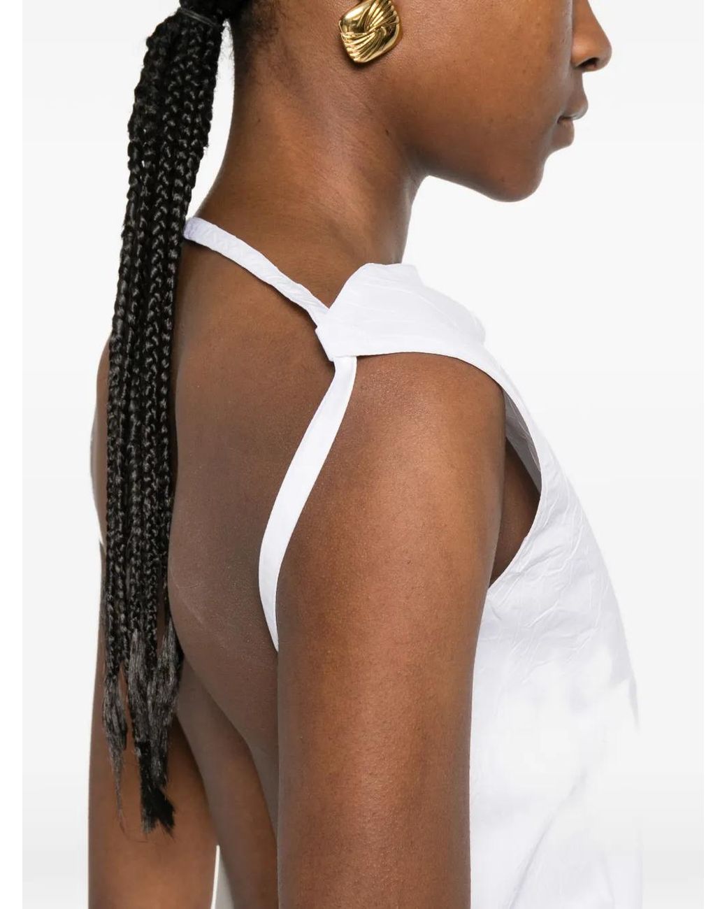 Rohe White Open-Back Crushed Top