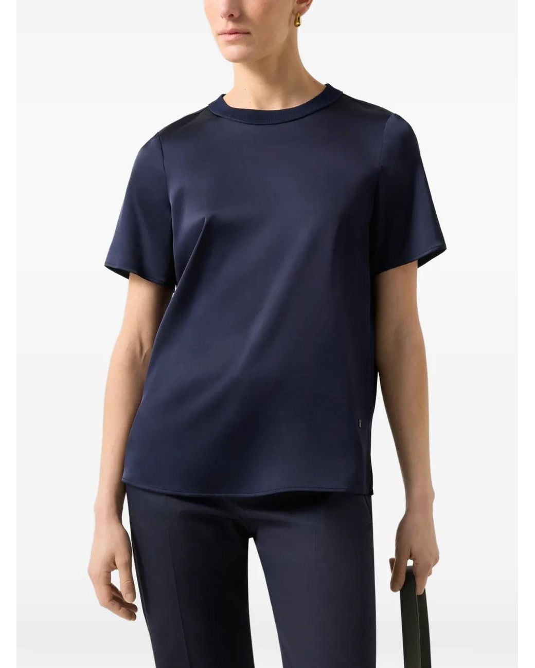 Bogner Blue Dylan Satin T-Shirt