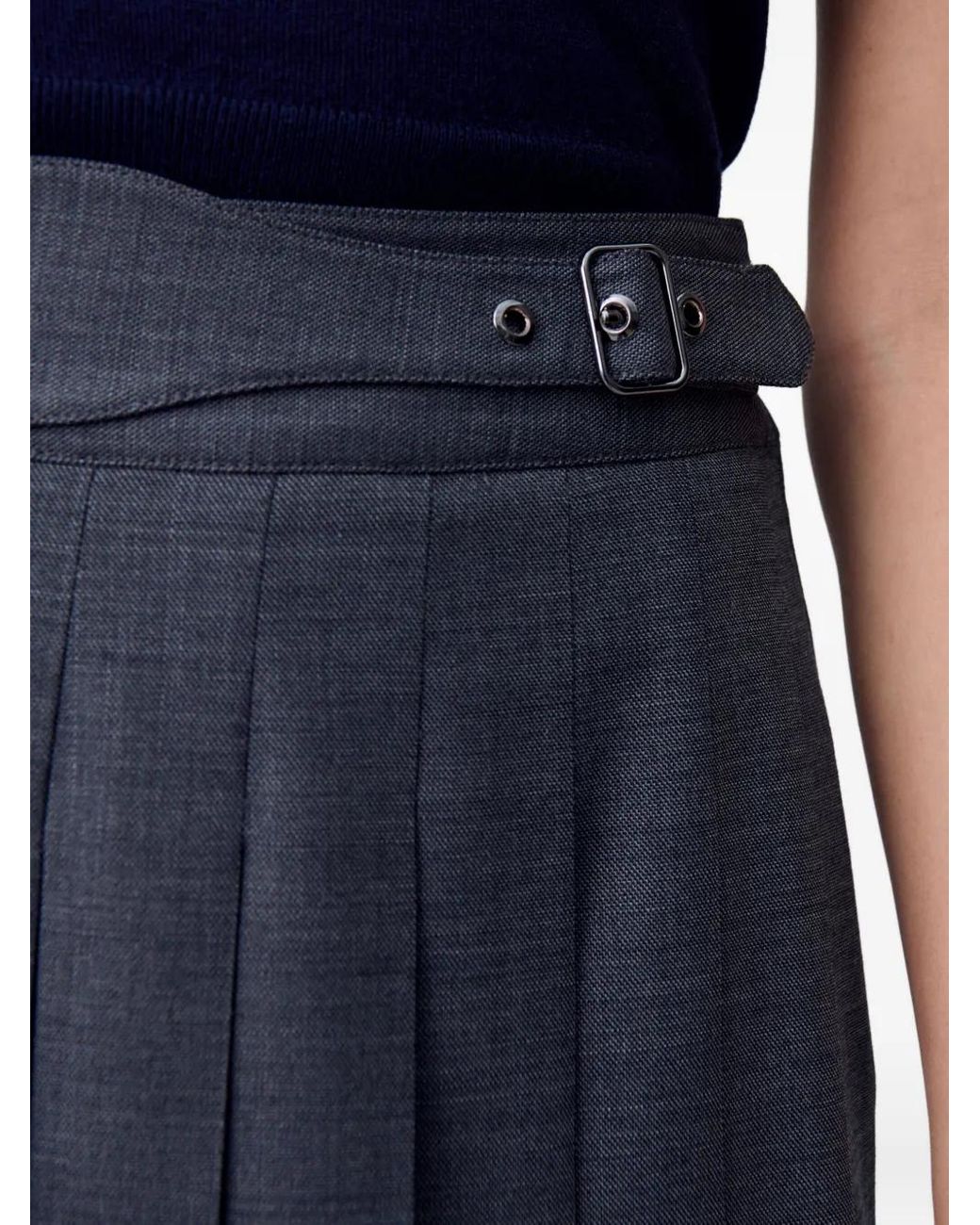 Minijupe Plissée Claudie Pierlot en coloris Gray