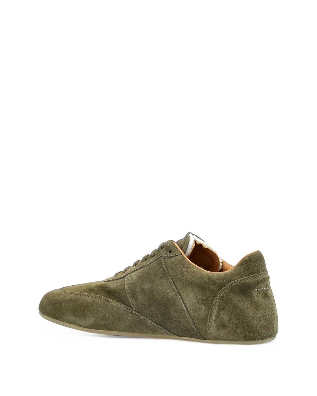 MM6 by Maison Margiela Green Suede Sneakers for men