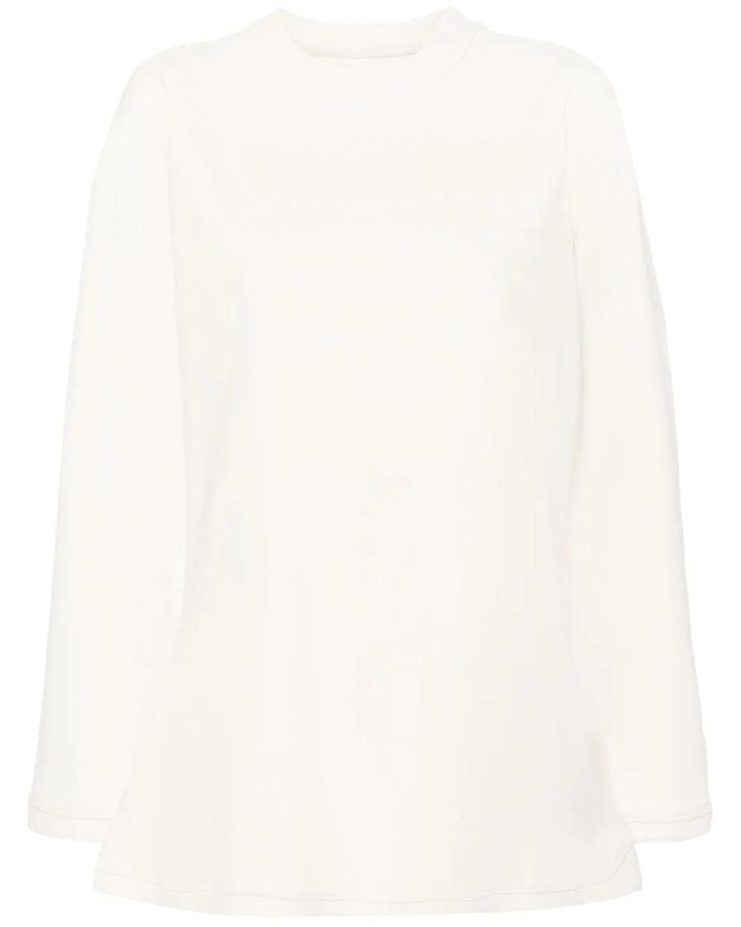 Maison Margiela White Numbers Logo Cotton T-Shirt