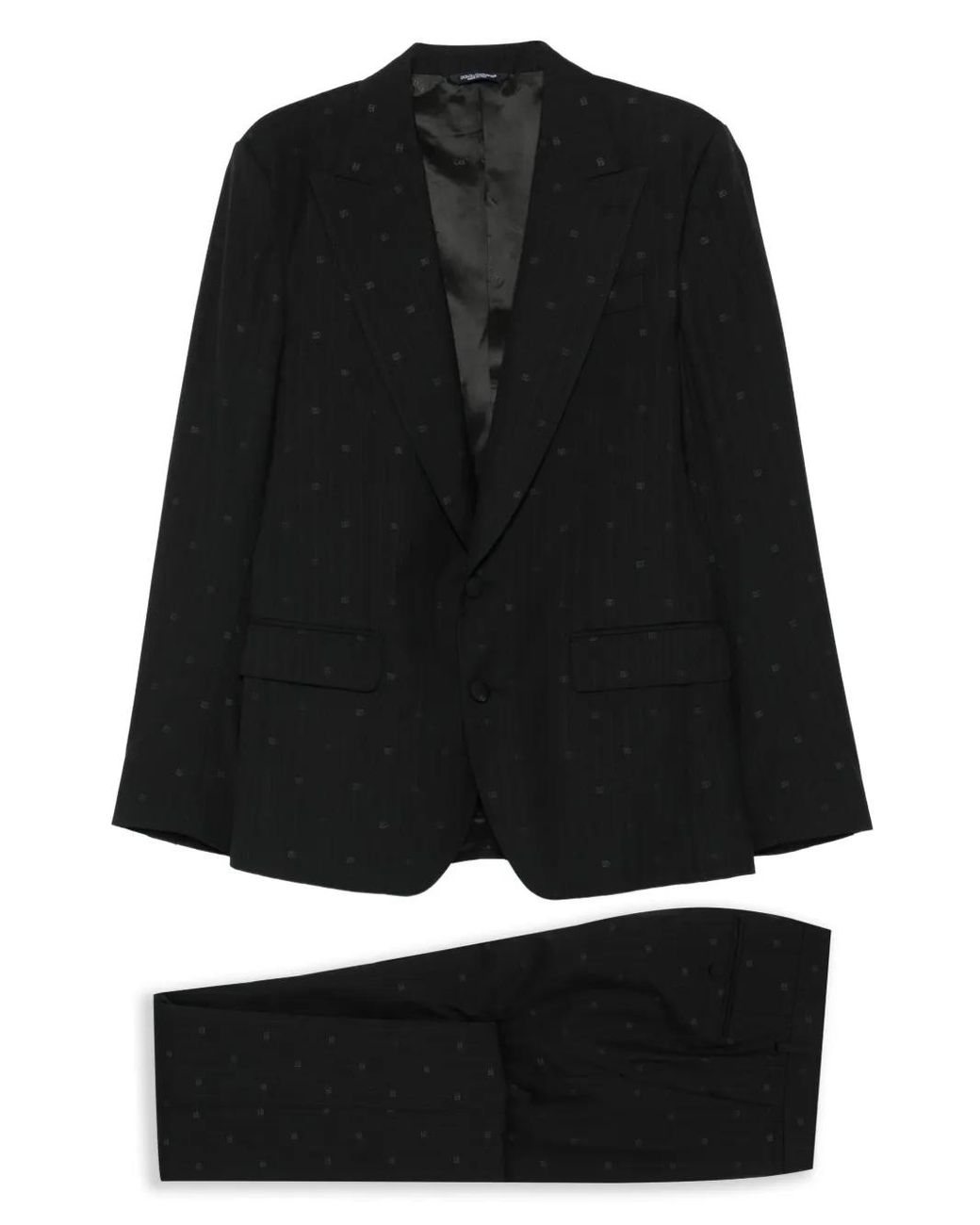 Dolce & Gabbana Black 'Monogram' Dress for men