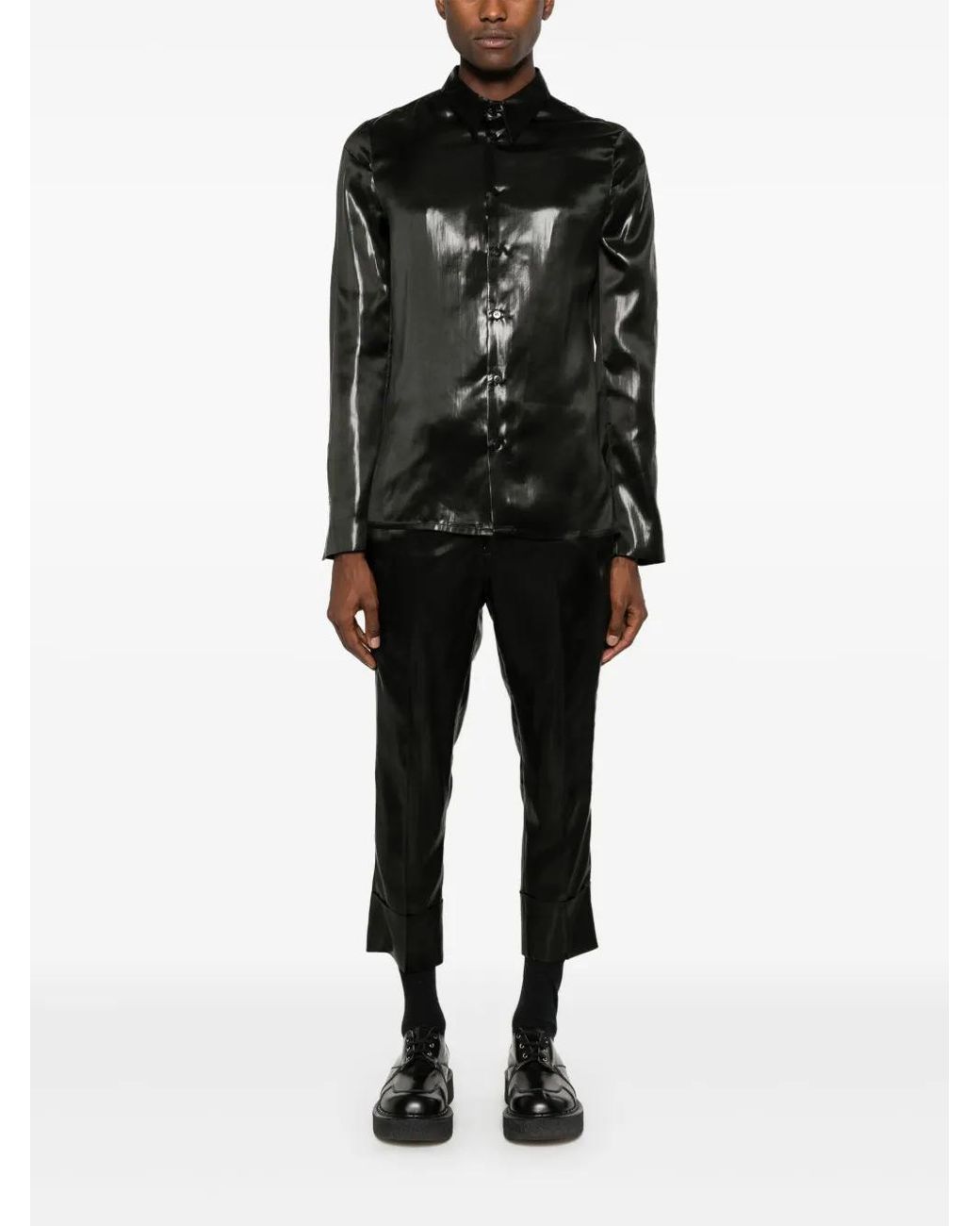 SAPIO Black Fluido Trousers