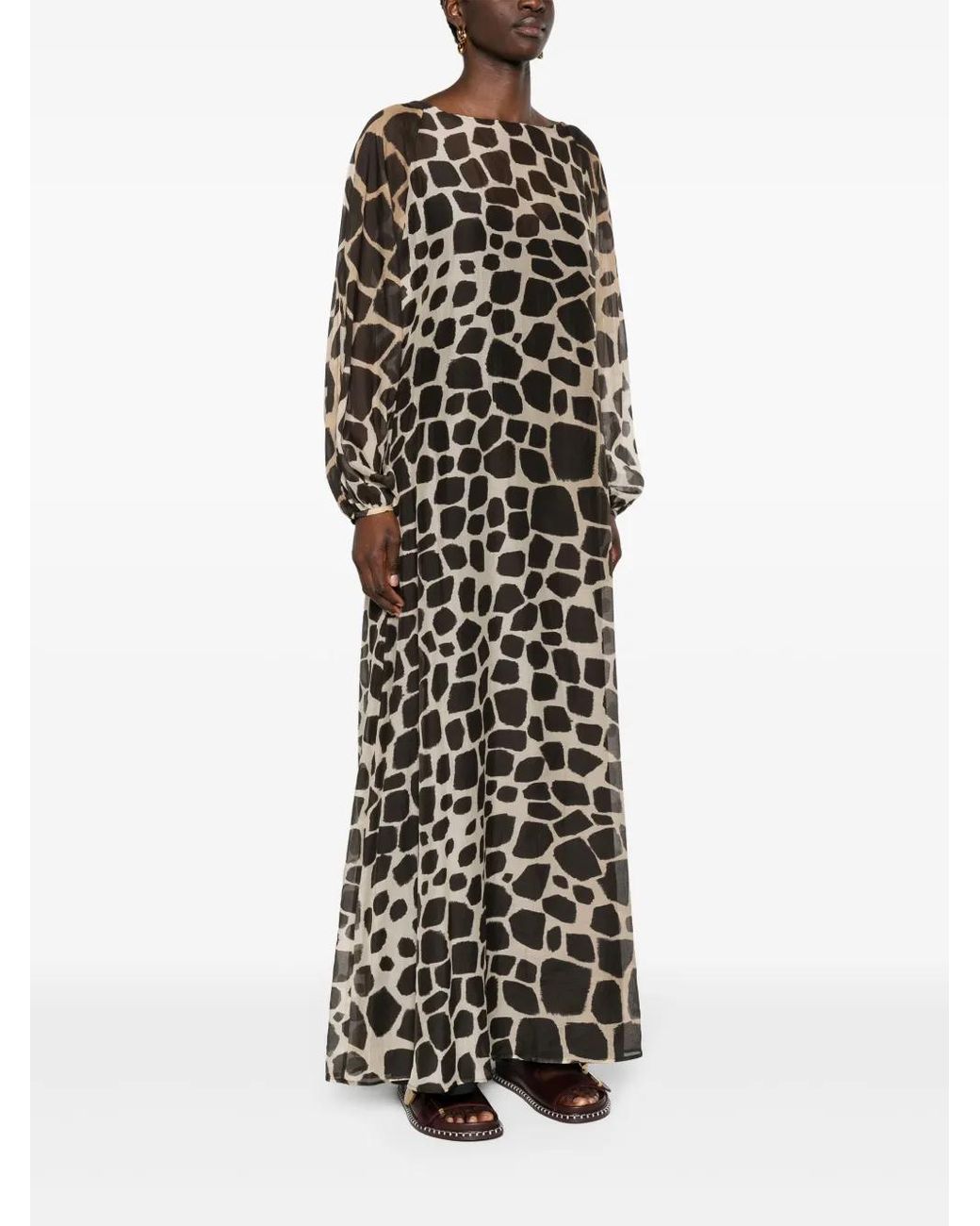 chinese dress ladies Mystified Leopard and Lace Side Slit Maxi Dress – Ivy & Olive Boutique main image 1