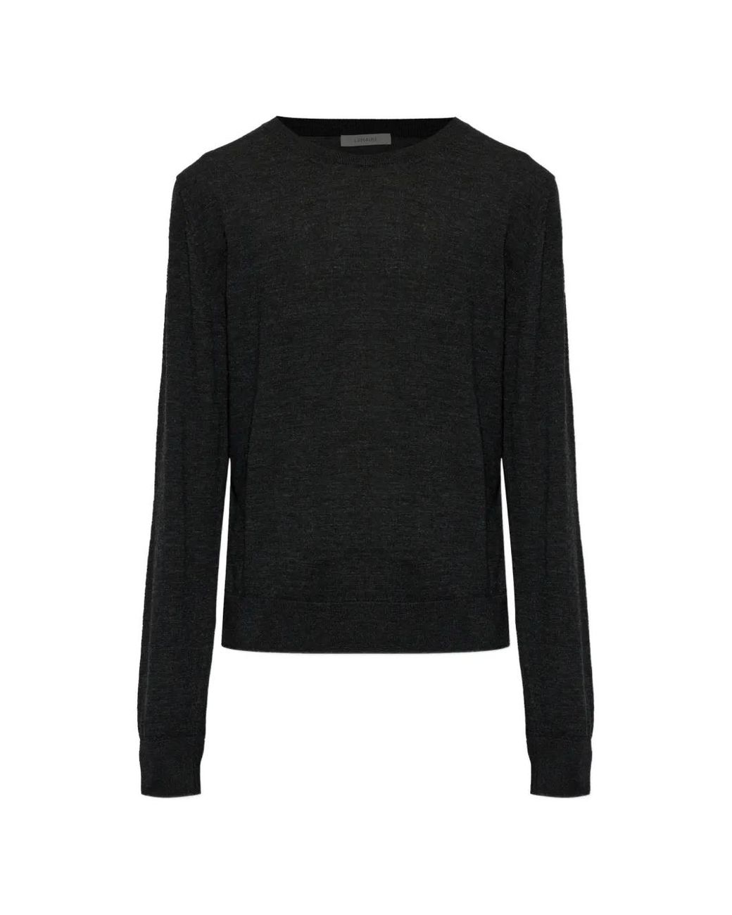 Lemaire Black Crew-Neck Sweater for men