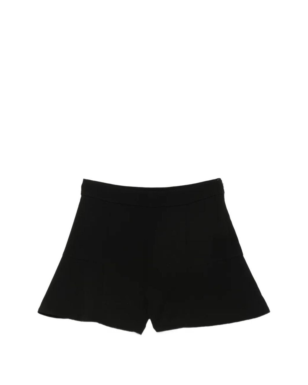 Twinset Black High-Waisted Shorts