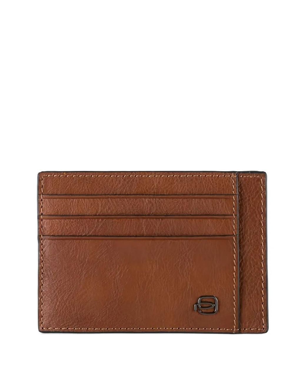 Piquadro Brown Leather Card Holder for men