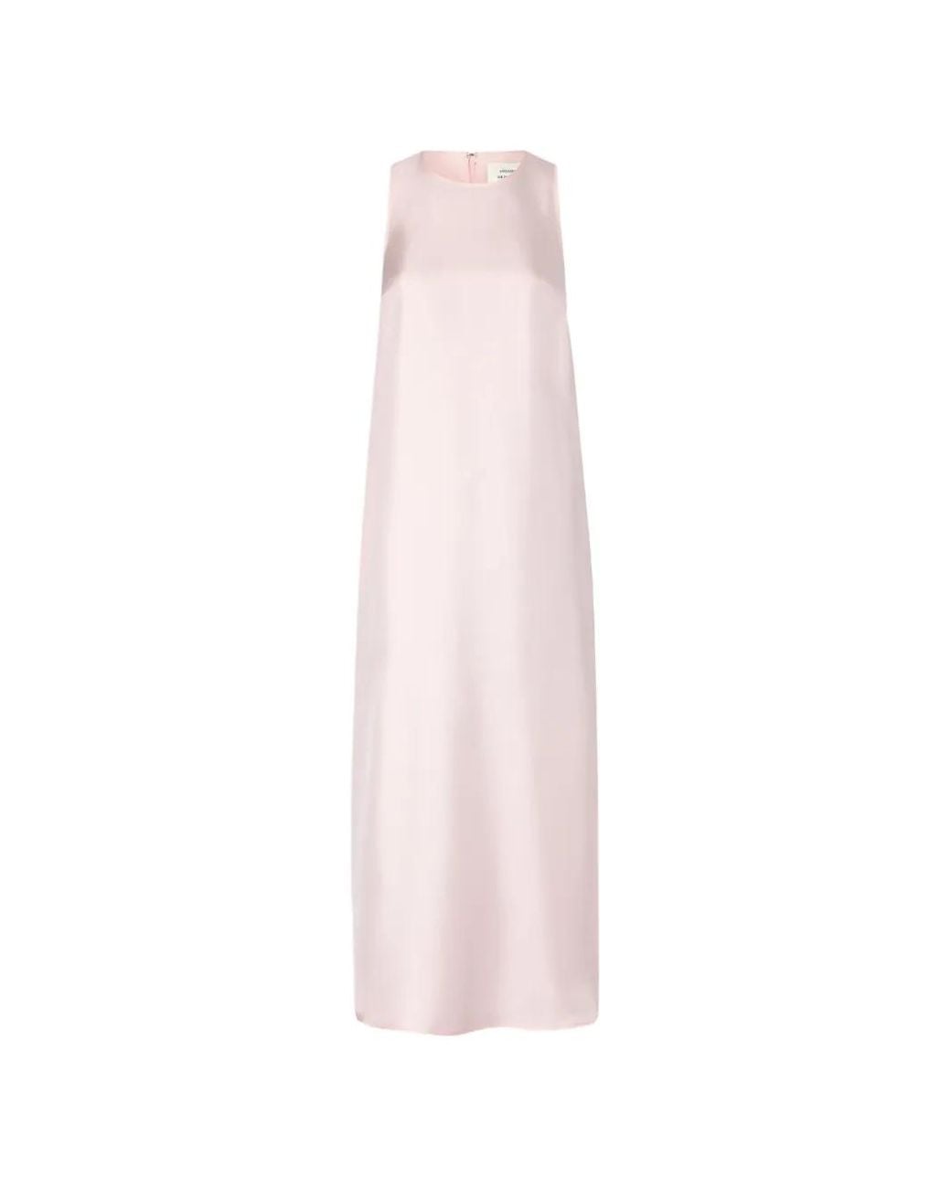 Loulou de Saison Pink Paloma Twisted Back Midi Dress